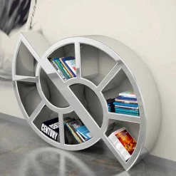 Libreria design moderno fatta artigianalmente in Italia Nicol