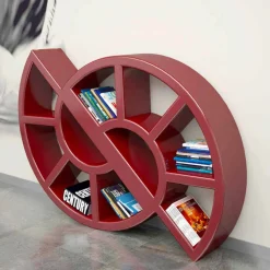 Libreria design moderno fatta artigianalmente in Italia Nicol