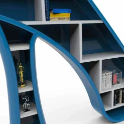 Libreria design moderno in Solid Surface Lady fatta in Italia