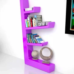 Libreria design moderno in Solid Surface Austen, made in Italy