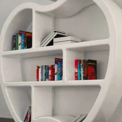 Libreria design moderno rossa,bianca o grigia Gluttony