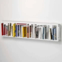 Libreria di Design Moderno da Parete in Metallo Bianco Made in Italy – Bolivia