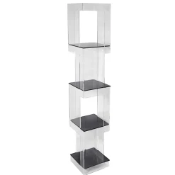 Libreria Freestanding in Cristallo Acrilico Trasparente o Fumè - Icaria