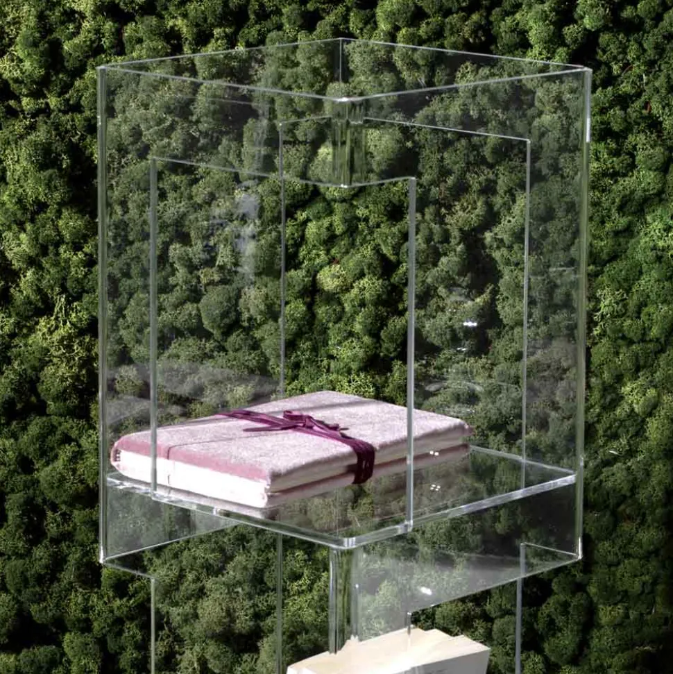 Libreria Freestanding in Cristallo Acrilico Trasparente o Fumè - Icaria