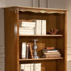 Libreria in Legno Noce Stile Classico con Cassetto Made in Italy - Ronald