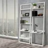 Libreria in MDF Laccato Bianco Opaco con 5 Ripiani - Cadmio