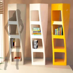 Libreria moderna di design in Solid Surface Collins