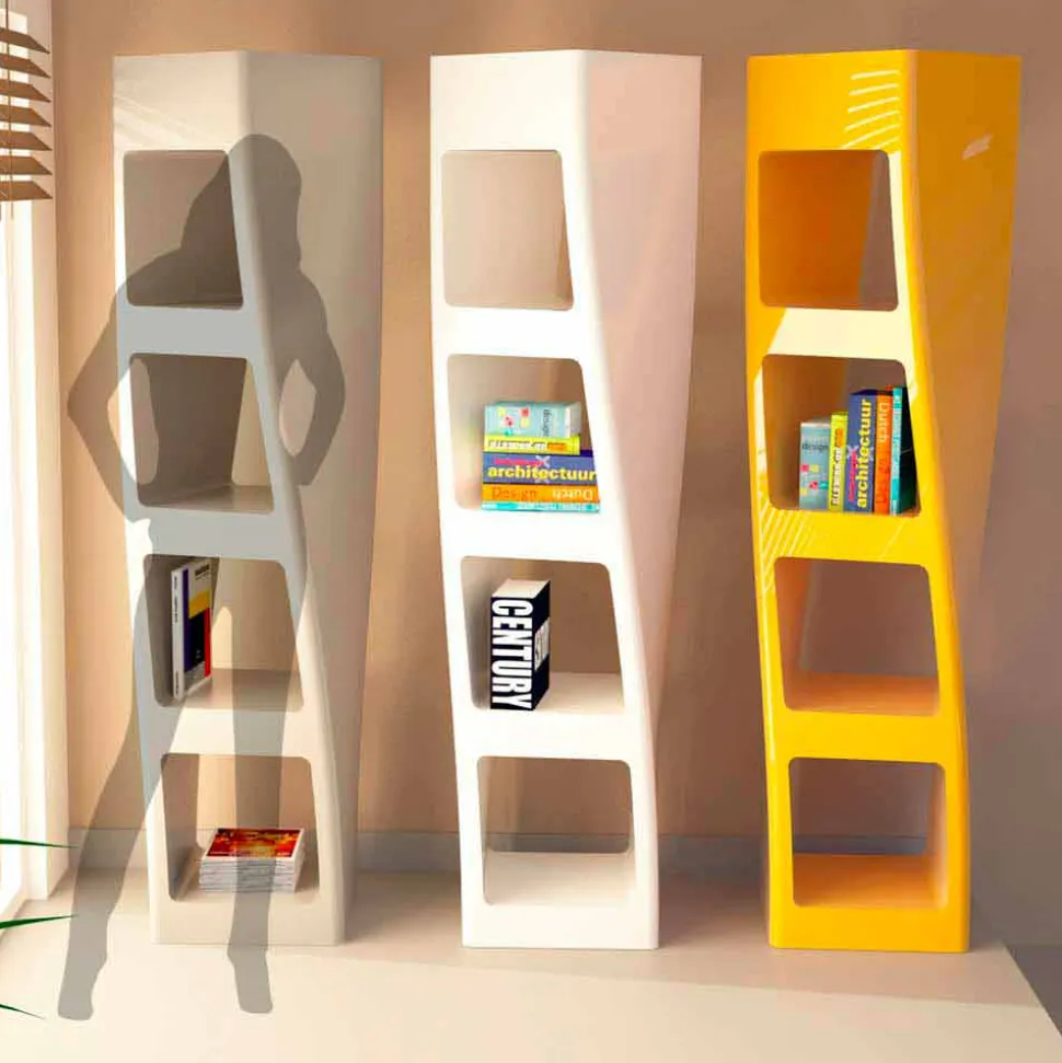 Libreria moderna di design in Solid Surface Collins