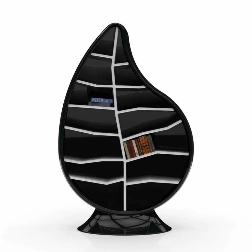 Libreria moderna in Solid Surface Clorofilla made in Italy
