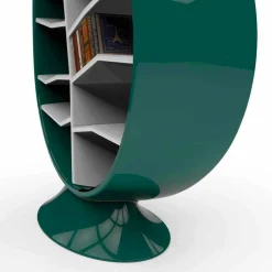Libreria moderna in Solid Surface Clorofilla made in Italy