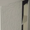 Madia 4 Ante in Mdf Laccato Fango con Bassorilievo Made in Italy - Lolla