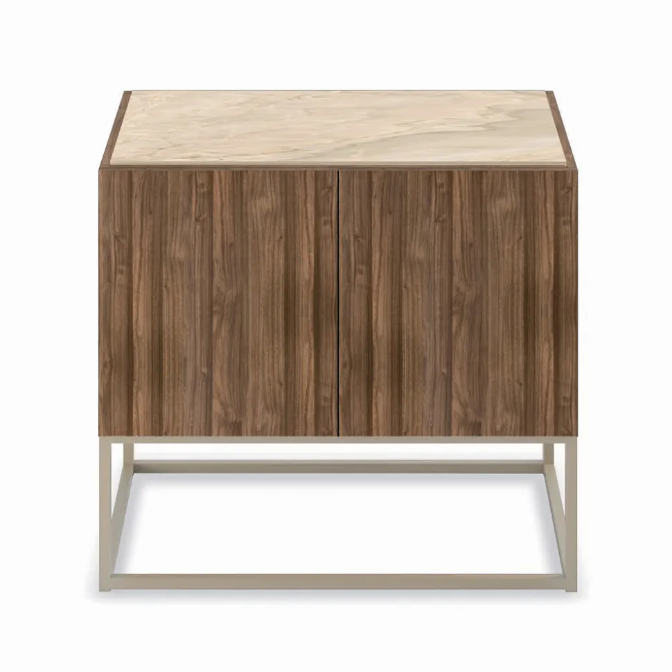 Madia con Ante Apertura Push-Pull in Legno Listellare Made in Italy - Salerno
