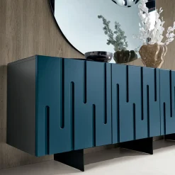 Madia con 4 Ante con Apertura Push Pull in MDF Made in Italy - Fabrizia