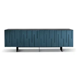 Madia con 4 Ante con Apertura Push Pull in MDF Made in Italy - Fabrizia