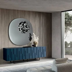 Madia con 4 Ante con Apertura Push Pull in MDF Made in Italy - Fabrizia