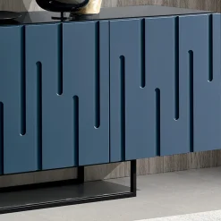 Madia con 4 Ante con Apertura Push Pull in MDF Made in Italy - Fabrizia