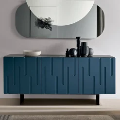 Madia con 3 Ante con Apertura Push Pull in MDF Made in Italy - Fabrizia
