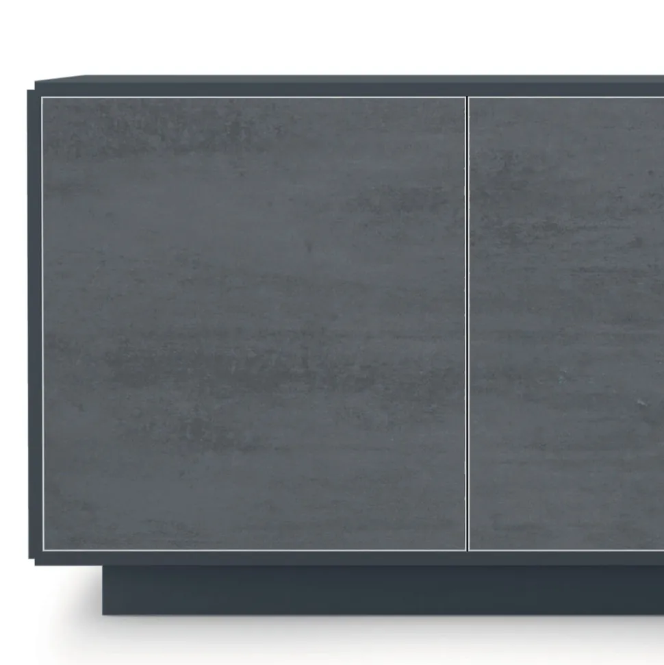 Madia con Ante in Laminato HPL Effetto Pietra Made in Italy - Fiorenza