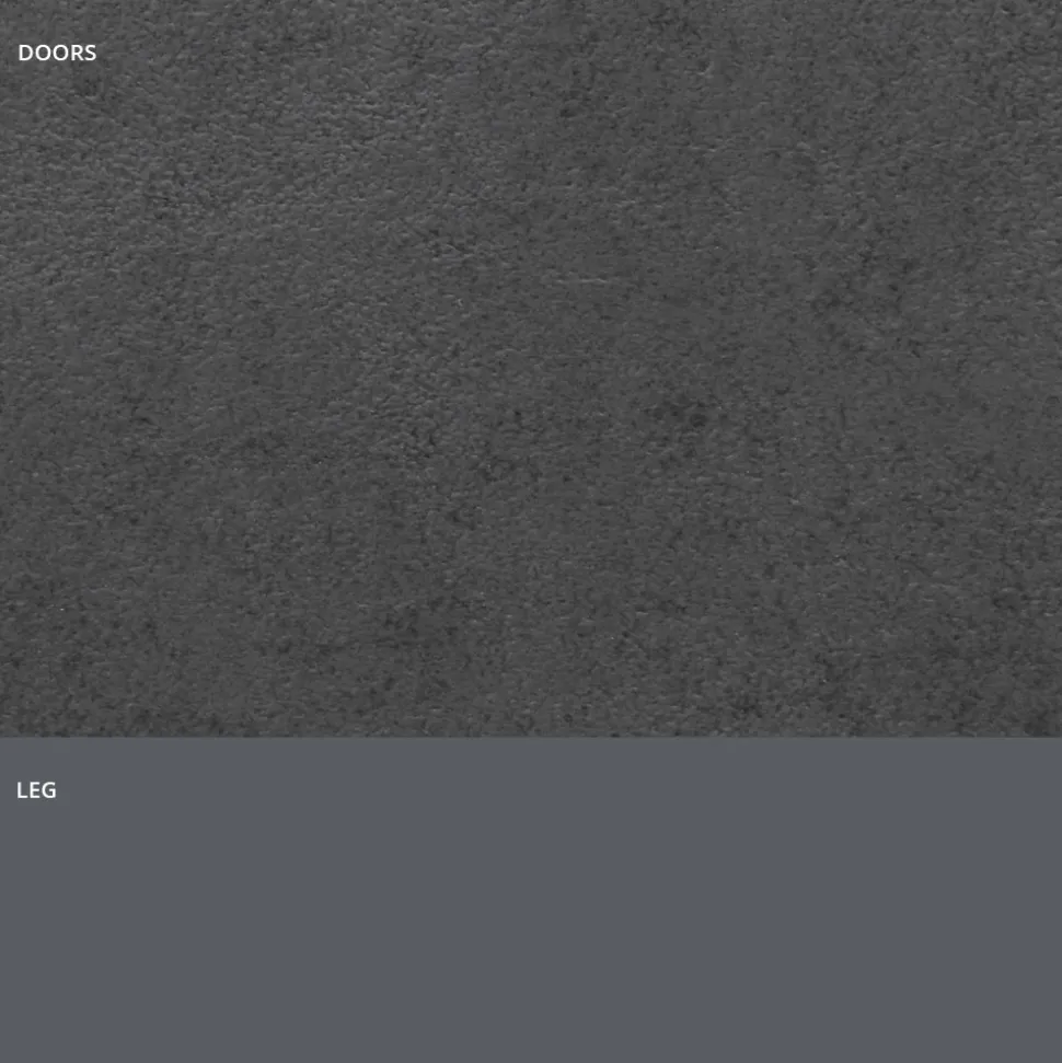 Madia con Ante in Laminato HPL Effetto Pietra Made in Italy - Fiorenza