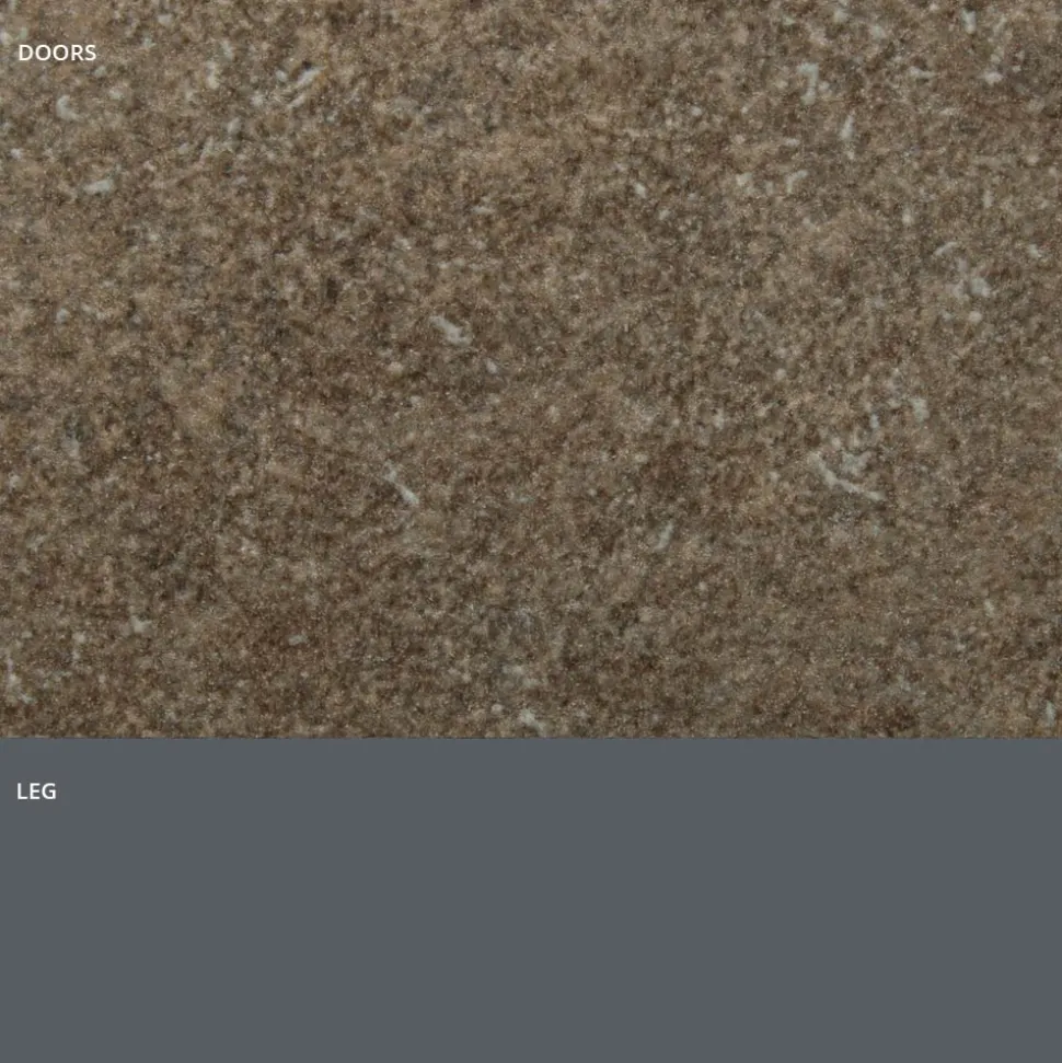 Madia con Ante in Laminato HPL Effetto Pietra Made in Italy - Fiorenza
