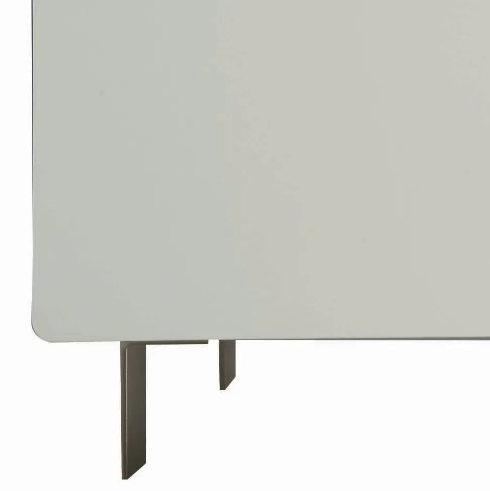 Madia con Scocca e Ante in Mdf Base a 4 Piedi Made in Italy - Corallo