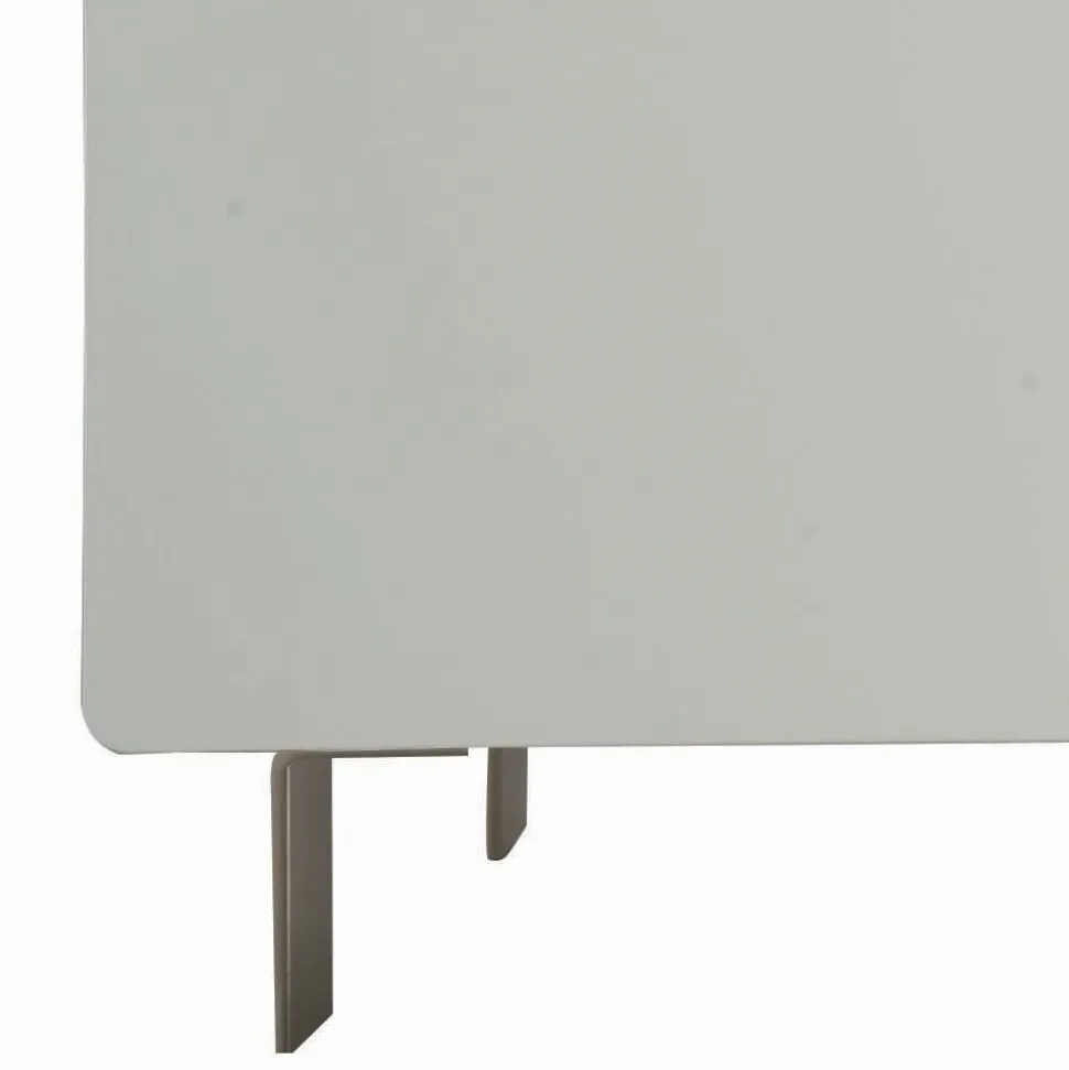 Madia con Scocca e Ante in Mdf Base a 4 Piedi Made in Italy - Corallo