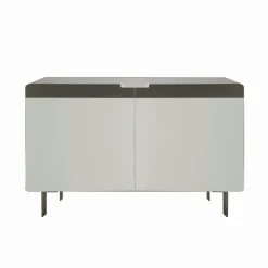 Madia con Scocca e Ante in Mdf Base a 4 Piedi Made in Italy - Corallo