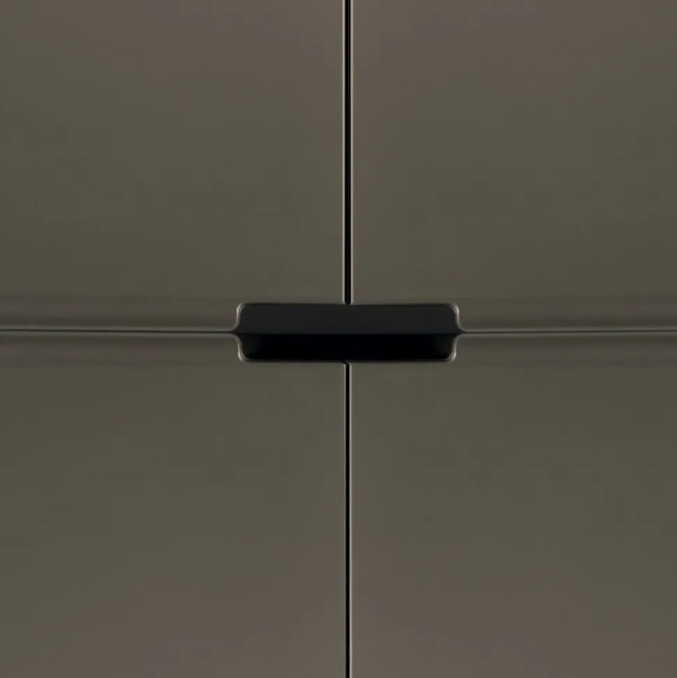 Madia con Struttura in Mdf e Basamento con Piede Centrale Made in Italy