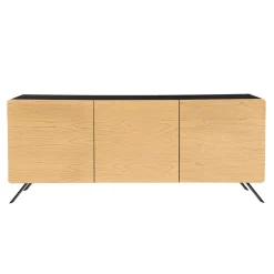 Madia da Salotto con 2 o 3 Ante in Finitura Frassino Naturale Made in Italy - Zehra