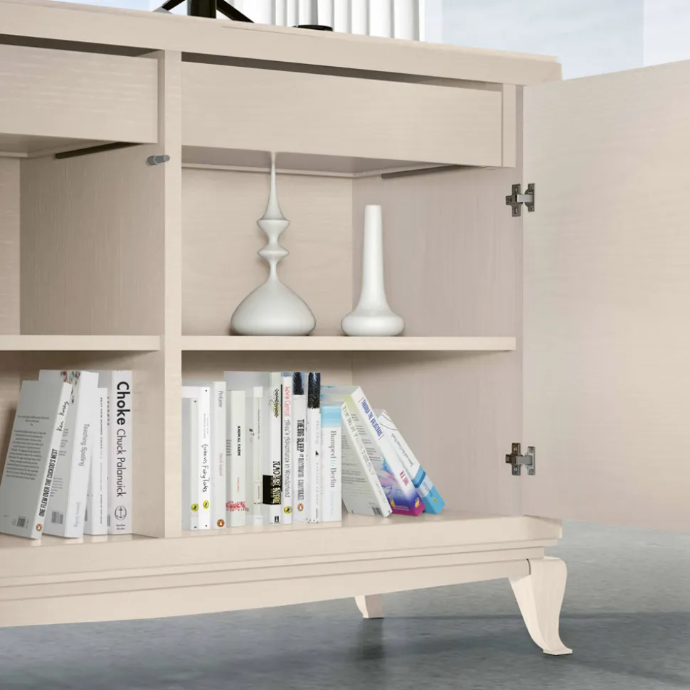 Madia da Soggiorno con 2 Ante e 3 Cassetti Made in Italy - Talinea
