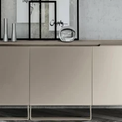 Madia da Soggiorno con 4 Ante in Diverse Finiture Made in Italy - Heidi