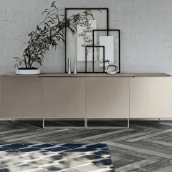 Madia da Soggiorno con 4 Ante in Diverse Finiture Made in Italy - Heidi
