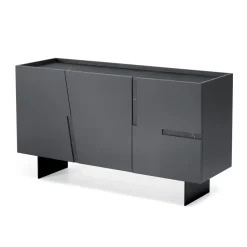Madia da Soggiorno con 3 Ante in MDF Laccato Made in Italy - Elena