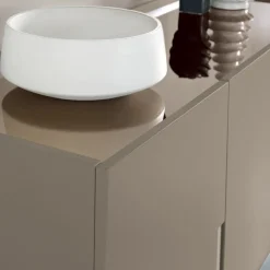 Madia da Soggiorno con 3 Ante in MDF Laccato Made in Italy - Elena