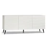 Madia da Soggiorno con 3 Ante in MDF Rivestito in PVC Laccato Made in Italy - Desideria