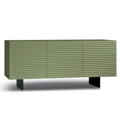 Madia da Soggiorno con 3 Ante in MDF Rivestito in PVC Laccato Made in Italy - Desideria