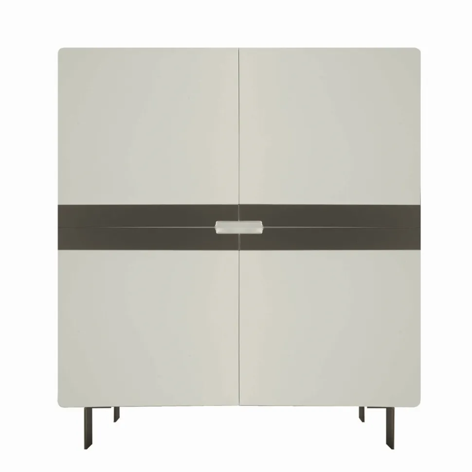 Madia da Soggiorno in Mdf e Appoggio a 4 Gambe Made in Italy - Teresina