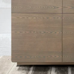 Madia da Zona Living con 4 Ante in Finitura Cappuccino Made in Italy - Eda