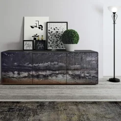 Madia da Zona Living con 3 Ante in Diverse Finiture Made in Italy - Ole