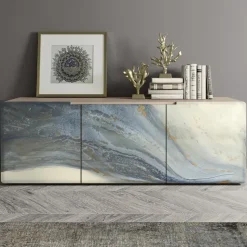 Madia da Zona Living con 3 Ante in Diverse Finiture Made in Italy - Ole