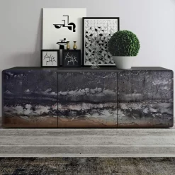 Madia da Zona Living con 3 Ante in Diverse Finiture Made in Italy - Ole