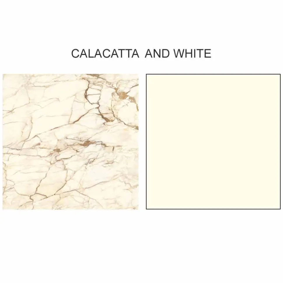 Madia di Lusso in Gres con Struttura in Legno e Mdf Made in Italy - Cunea