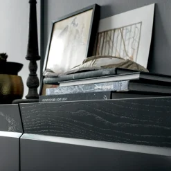 Madia in Legno 3 Ante con Bordo Inclinato e Piano in Ceramica - Mondolfo
