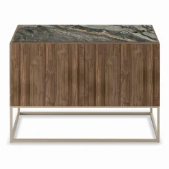 Madia in Legno Impiallacciato Noce Canaletto Made in Italy - Salerno