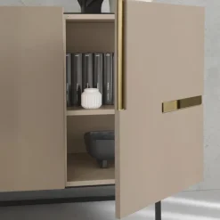 Madia in Nobilitato e Mdf con Inserti in Laminato Made in Italy - Gordita
