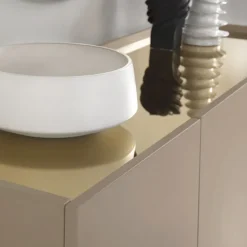 Madia in Nobilitato e Mdf con Inserti in Laminato Made in Italy - Gordita