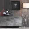 Madia Moderna a Tre Ante in Nobilitato Bronzo o Grigio Made in Italy – Clemente