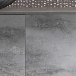 Madia Moderna a Tre Ante in Nobilitato Bronzo o Grigio Made in Italy – Clemente