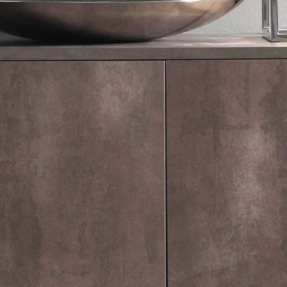 Madia Moderna a Tre Ante in Nobilitato Bronzo o Grigio Made in Italy – Clemente