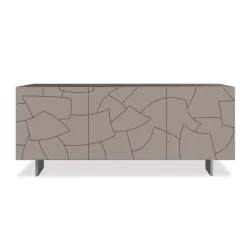 Madia Moderna in Legno di Frassino Impiallacciato Made in Italy - Galassia